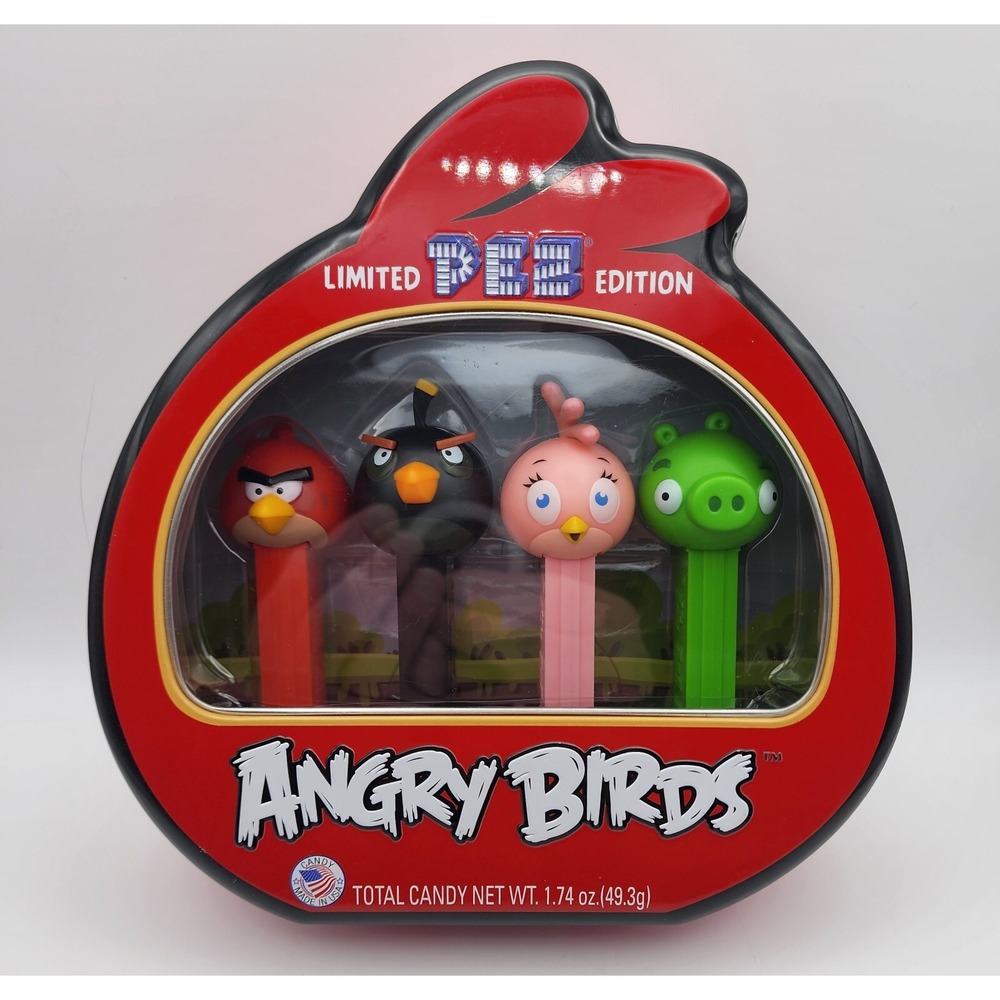 Pez Angry Birds Limited Edition Tin Gift Set Lot‎ Of 4 Dispensers